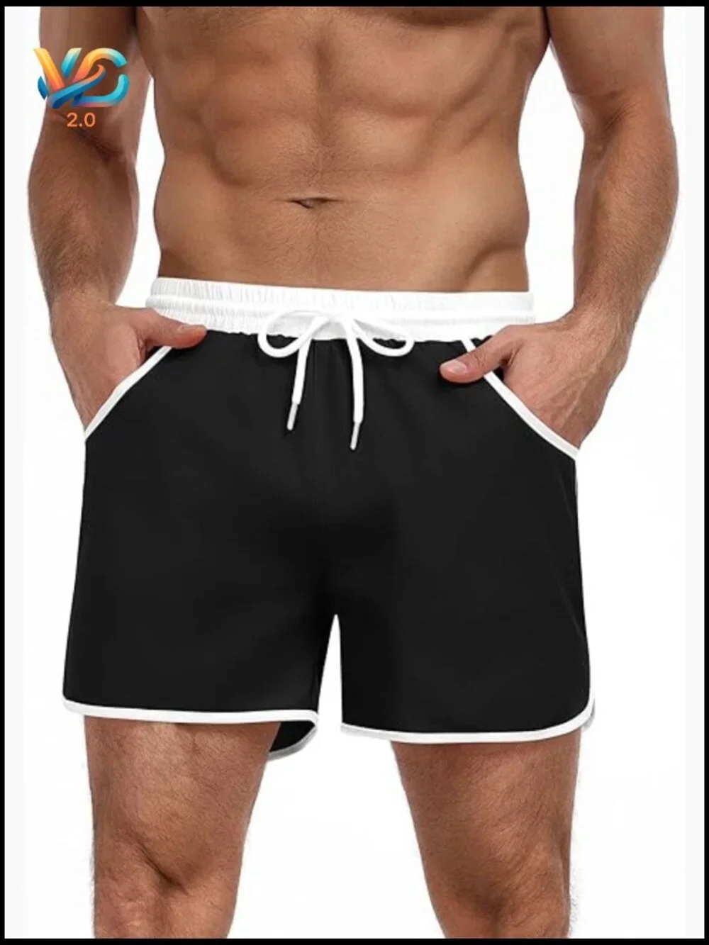 Men's Quick Dry Swim Trunks Board Shorts with Mesh Liner 5.5